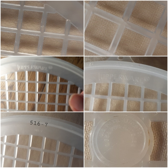 Vtg 516 Tupperware 9" Round Lid 339  Colander Strainer Lid - Picture 13 of 14